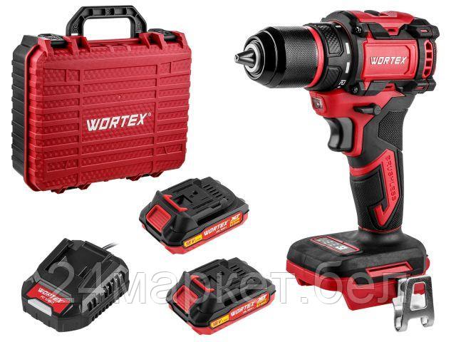 Аккум. дрель-шуруповерт WORTEX BD 2025-1 DLi в чем. ALL1 XLT БЕСЩЕТ, 18 В, 50 Н*м, 2х2 А*ч, БЗП 13 м (шурупы до 9 мм, защита от перегрузки и перегрева 1329838