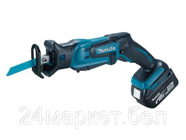 Аккум. сабельная пила MAKITA DJR 185 RME в чем. (18.0 В, 2 акк., 4.0 А/ч, Li-Ion, дерево до 50 мм, металл до 50 мм) DJR185RME