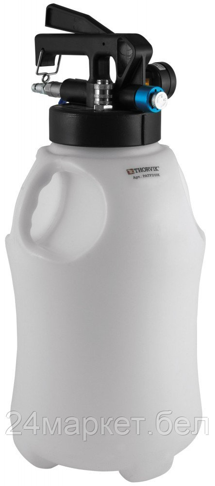 Thorvik PATFD10K PATFD10K Приспособление с пневматическим приводом для замены трансмиссионых жидкостей в наборе с переходниками, 10 литров