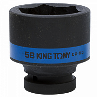 KING TONY 853558M KING TONY Головка торцевая ударная шестигранная 1", 58 мм