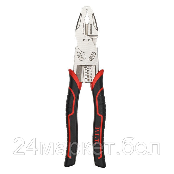 Плоскогубцы многофункциональные усиленные P.I.T. DRUA HPLP01-0225A, 225мм, 6в1, эксцентрик, никель