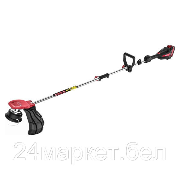 Триммер аккум. бесщёточный P.I.T. PTR20H-330B/1 (20В, 5500об., O255/330мм, верх.двиг., 1акб4Ач, ЗУ)