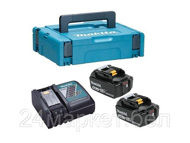 MAKITA Китай Комплект аккумулятор 18.0 В BL1840B 2 шт. + зарядное устройство DC18RC в кейсе (Набор BL1840B 18V 4,0 Ah 2 шт. + DC18RC) (MAKITA)