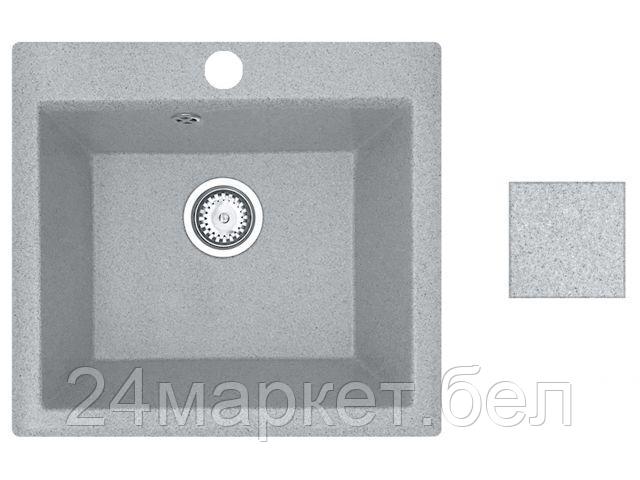 Мойка кухонная из искусственного камня SOLO серый 500х460 мм, AV Engineering