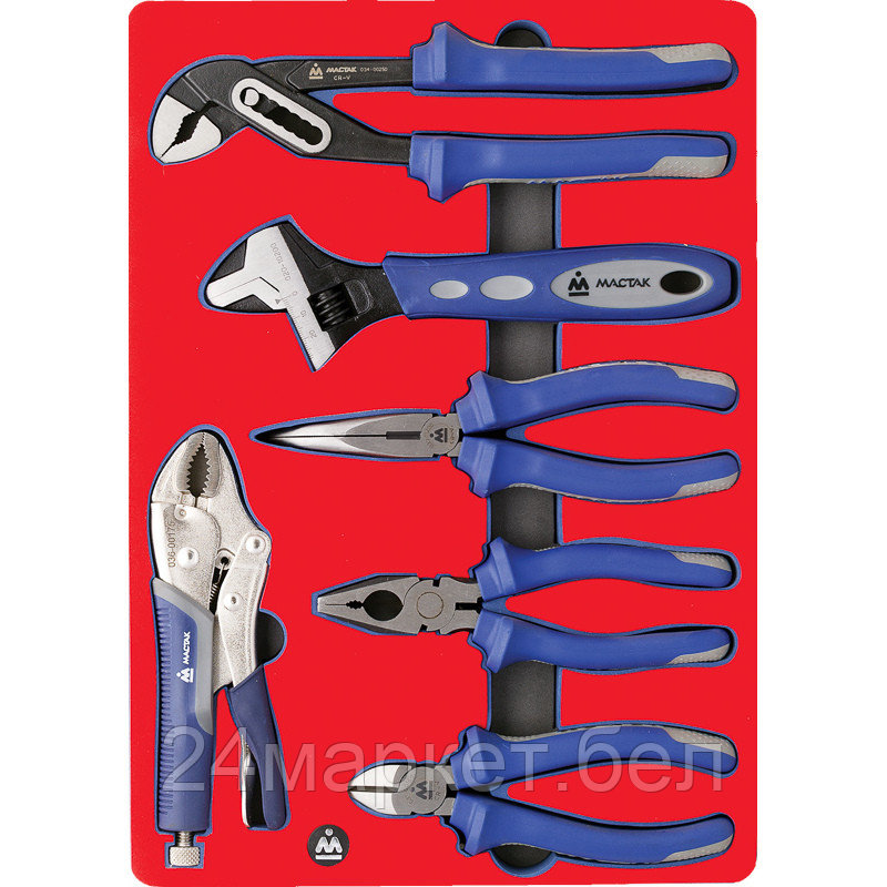 МАСТАК 5-3006 МАСТАК Набор пассатижей и бокорезов, ложемент, 6 предметов
