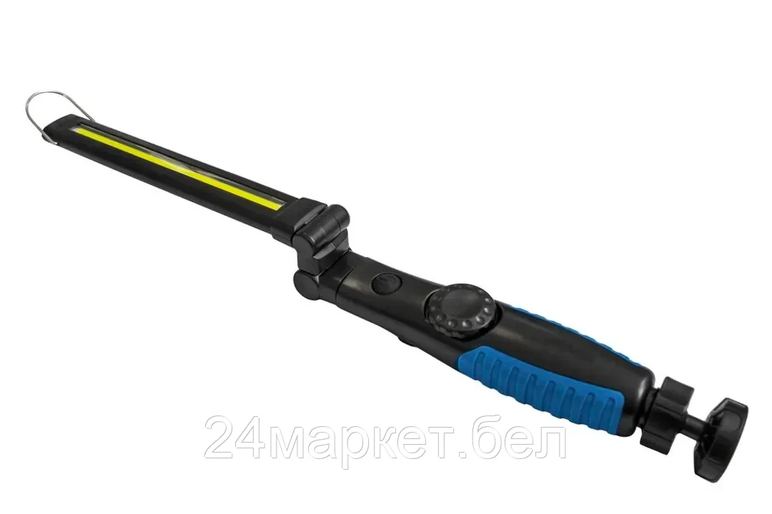 Лампа светодиодная аккумуляторная на магнитном шарнире с регулятором яркости(5WCOB,450Lumen,3.7V,2000mAh,зарядка USB,защита гнезда зарядки) Forsage F-RF-F03