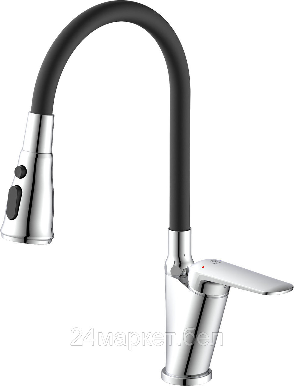 Смеситель для кухни (Lt) D35, серия POS AV Engineering (J-излив, длина 225 мм, высота 158 мм, поворотный) AVPOS4-A172-141