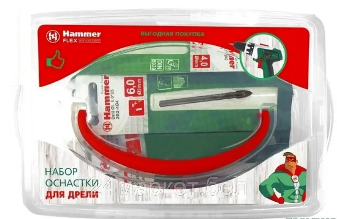 Hammer 251603 Набор оснастки для дрели (кейс) Hammer 251603