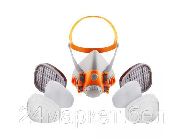 Полумаска 6500 с фильтрами 6510 А1 с предфильтрами и с держателями Jeta Safety (комплект)