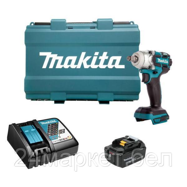 Аккум. шуруповерт MAKITA LXT DTD 153 RT в кейсе (18.0 В, 1 акк., 5.0 А/ч Li-Ion, 1 скор., 170 Нм) DTD153RT