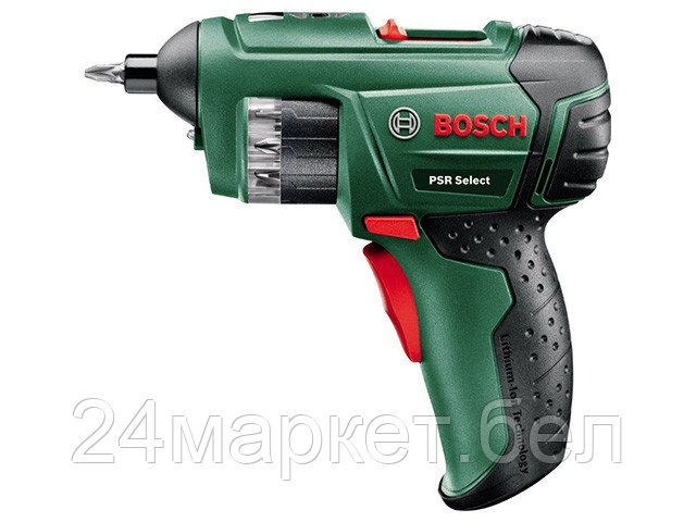 Аккум. шуруповерт BOSCH PSR Select в чем. (3.6 В, 1 акк., 1.5 А/ч Li-Ion, 1 скор., 5 Нм, шурупы до 5 мм) 603977021