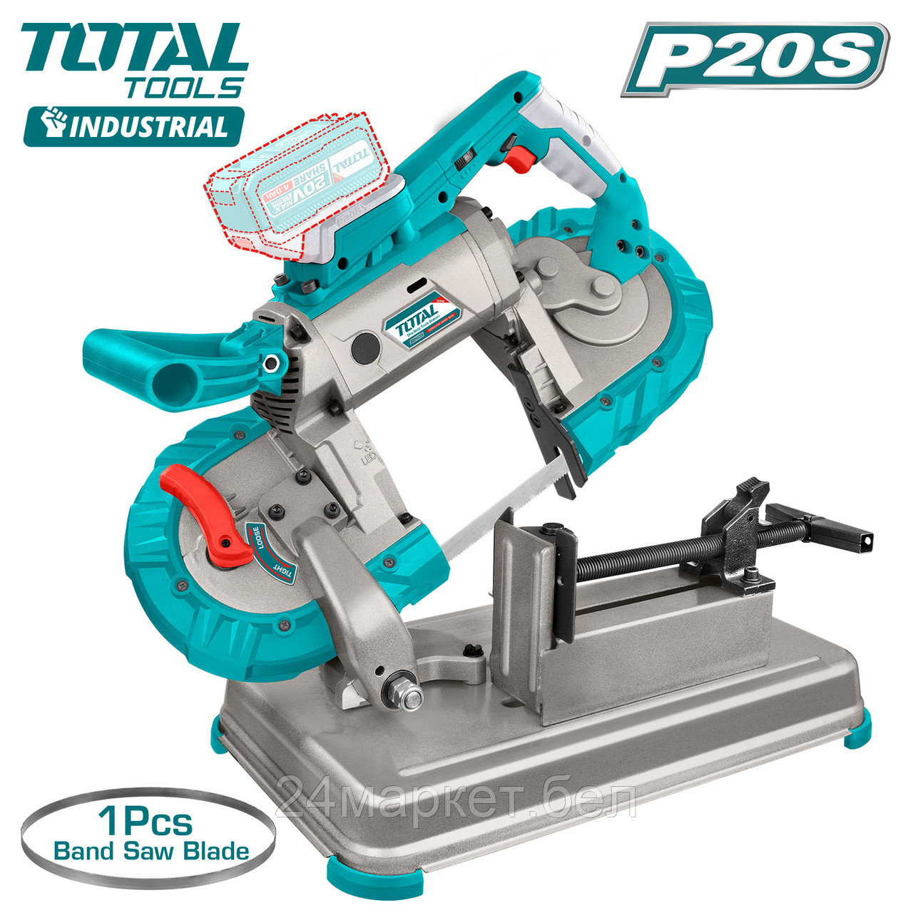 Ленточная пила Total TBSLI20127 (без АКБ)