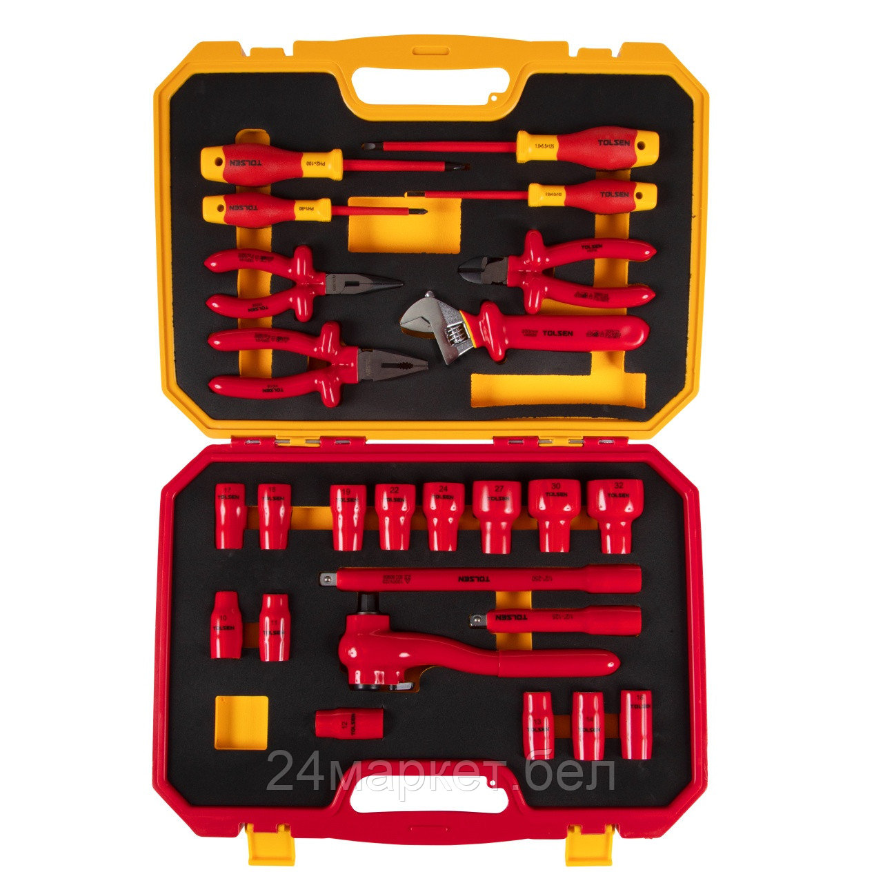 TOLSEN TTV83825 TOLSEN Набор инструментов диэлектрических, универсальный, 25 предметов