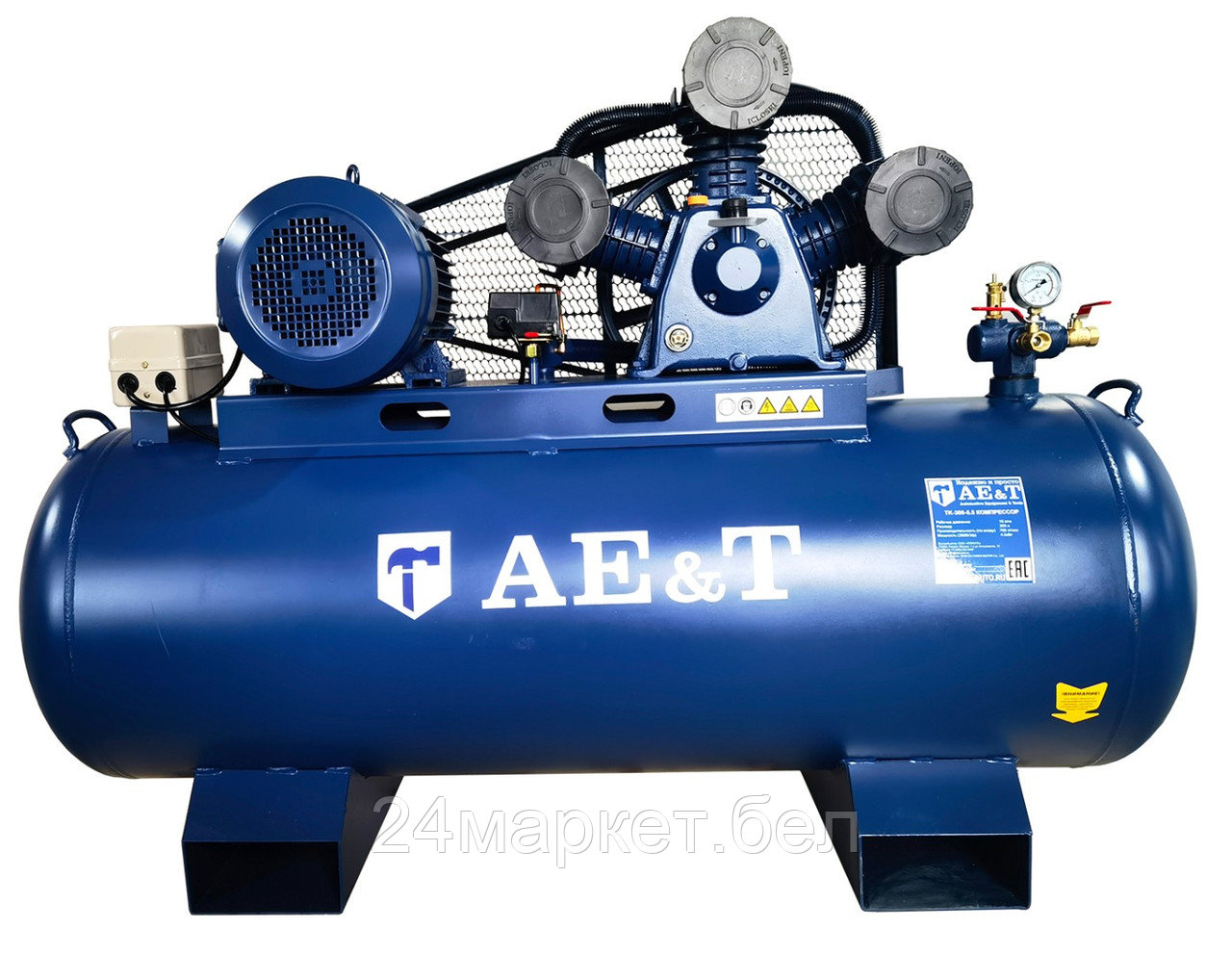 AE&T TK-300-5.5 Компрессор поршневой, ресивер 300л, производительность 760л/мин, 380В