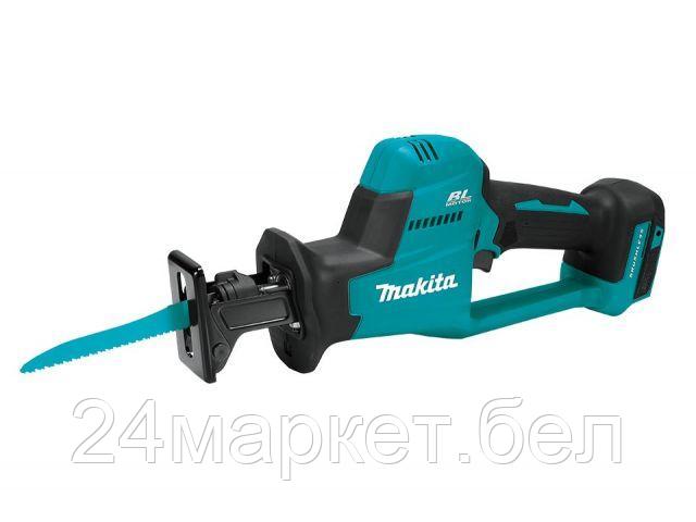 Аккум. сабельная пила MAKITA DJR 189 Z в кор. (18.0 В, БЕЗ АККУМУЛЯТОРА, дерево до 255 мм, металл до 130 мм) DJR189Z