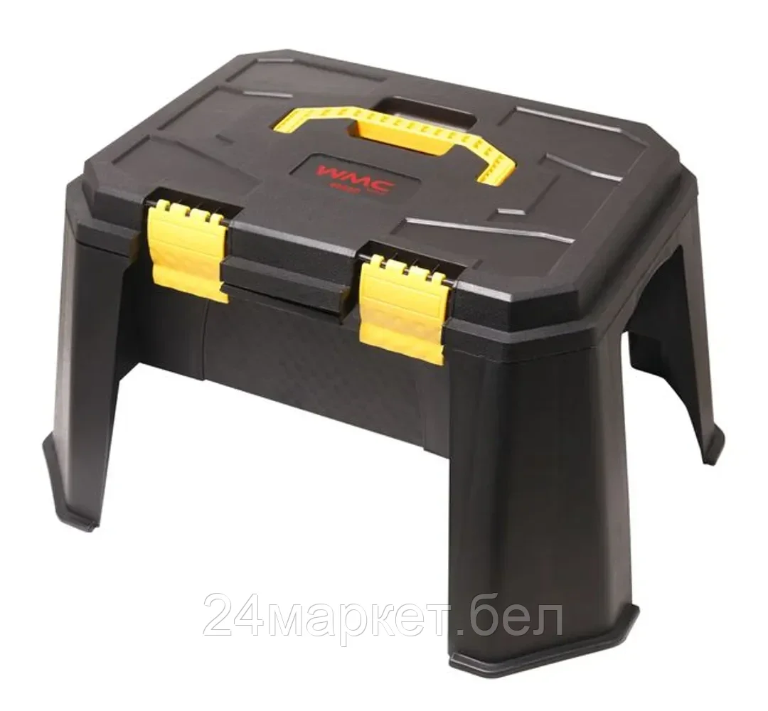 WMC TOOLS Набор инструментов 65пр.1/2"(8-32мм; ключи:8-19мм;шарнирно-губцевый инстр.;отвертки+лопата 9в1,перчатки; кейс-слесарный стул max нагр.120кг)в кейсе WMC TOOLS 4065C