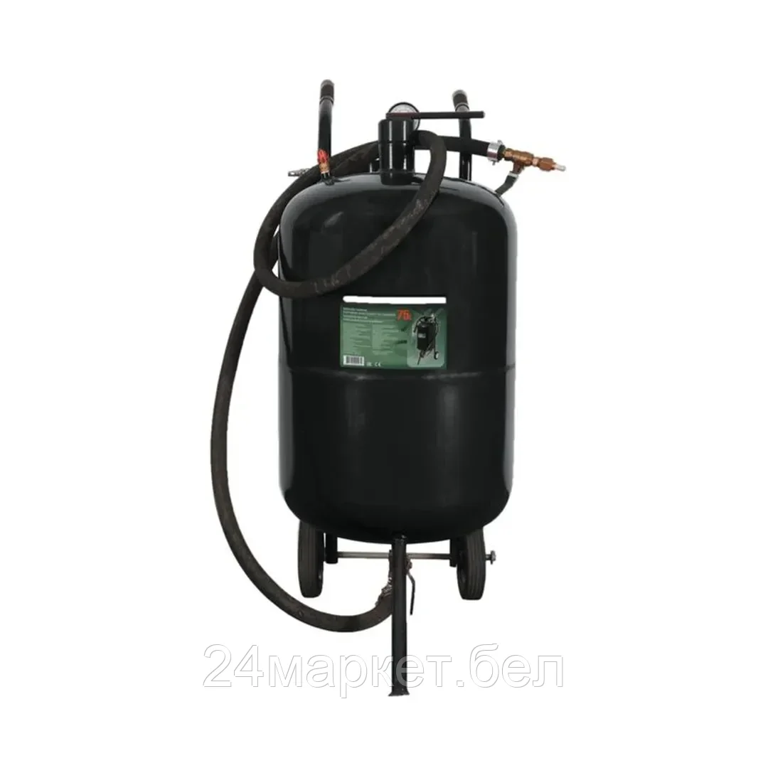 Rock FORCE Передвижной пескоструйный аппарат напорного типа (бак 75л, 170-710л/мин, 4-8,5атм)пневмо Rock FORCE RF-SB20-II