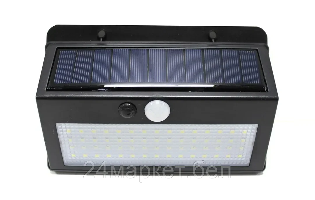 WMC TOOLS Светильник светодиодный на солнечной батарее с датчиком движения (5.5V,2.5W,18650Li,3.7V,2400mAh,38SMD Led,6500К,раб. время8-10ч,заряд.4-6ч,IP44,210х1 WMC TOOLS RK-SWC5010-PIR