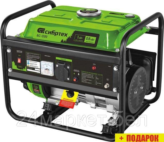 Бензиновый генератор СибрТех БС-1200