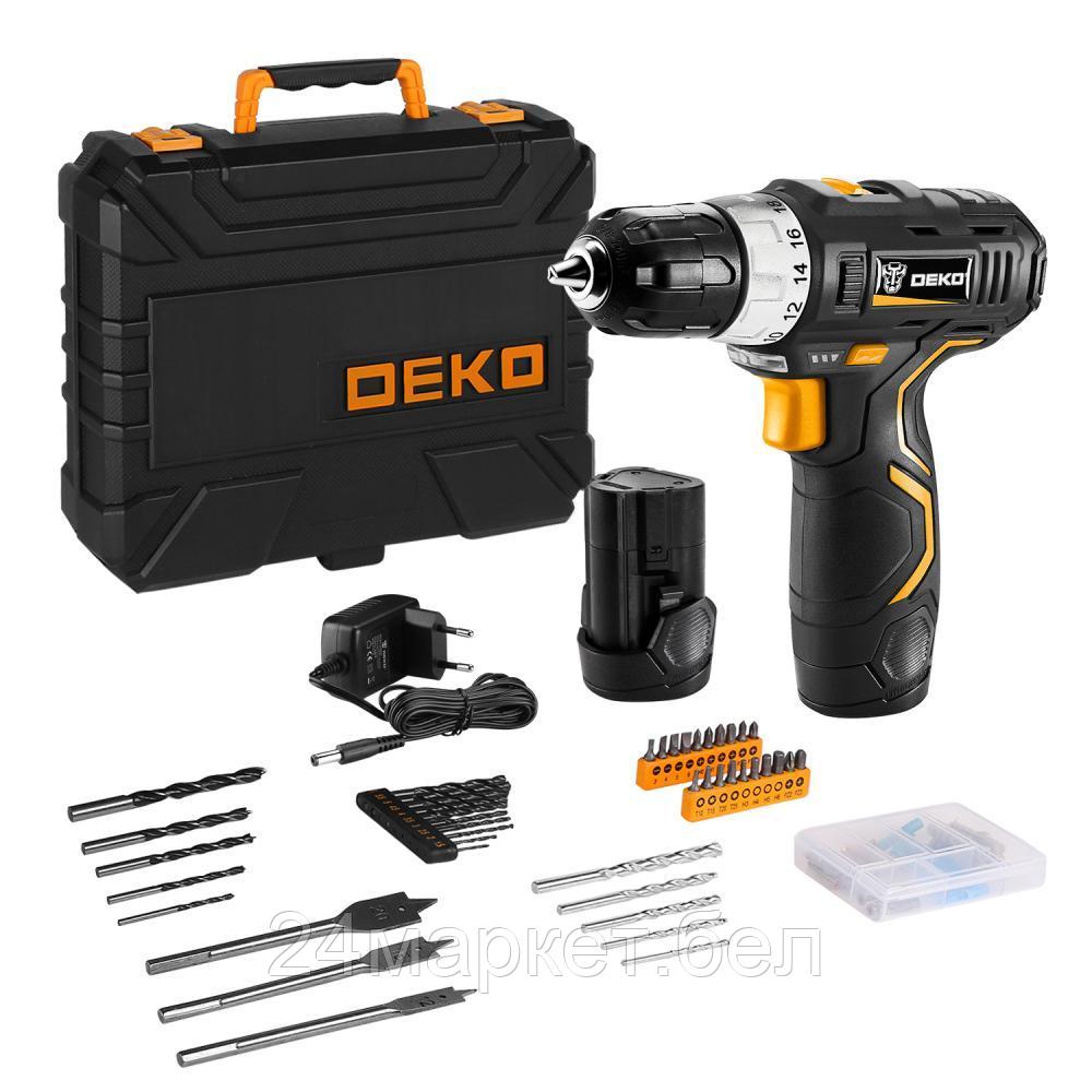 DEKO Дрель-шуруповерт аккумуляторная DEKO GCD12DU3 SET5 063-4148