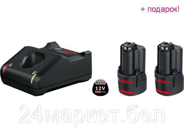 BOSCH Китай Комплект аккумулятор 12.0 В GBA12 V 2 шт. + зарядное устройство GAL 12V-40 (Набор GBA 12 В 2,0 Ач  2 шт.+ GAL 12V-40) (BOSCH)