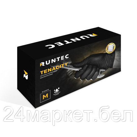 RUNTEC RT-GLVS-L Перчатки Tenacity нитриловые высокопрочные, размер L (50 пар)