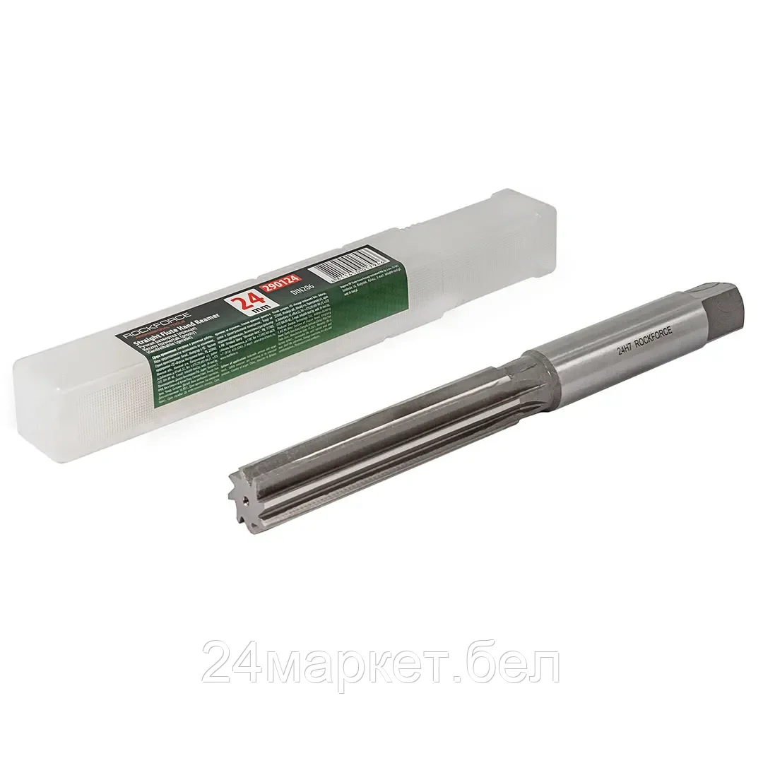 Развертка ручная (прямая) 24мм Profi, в пластиковом футляре Rock FORCE RF-290124