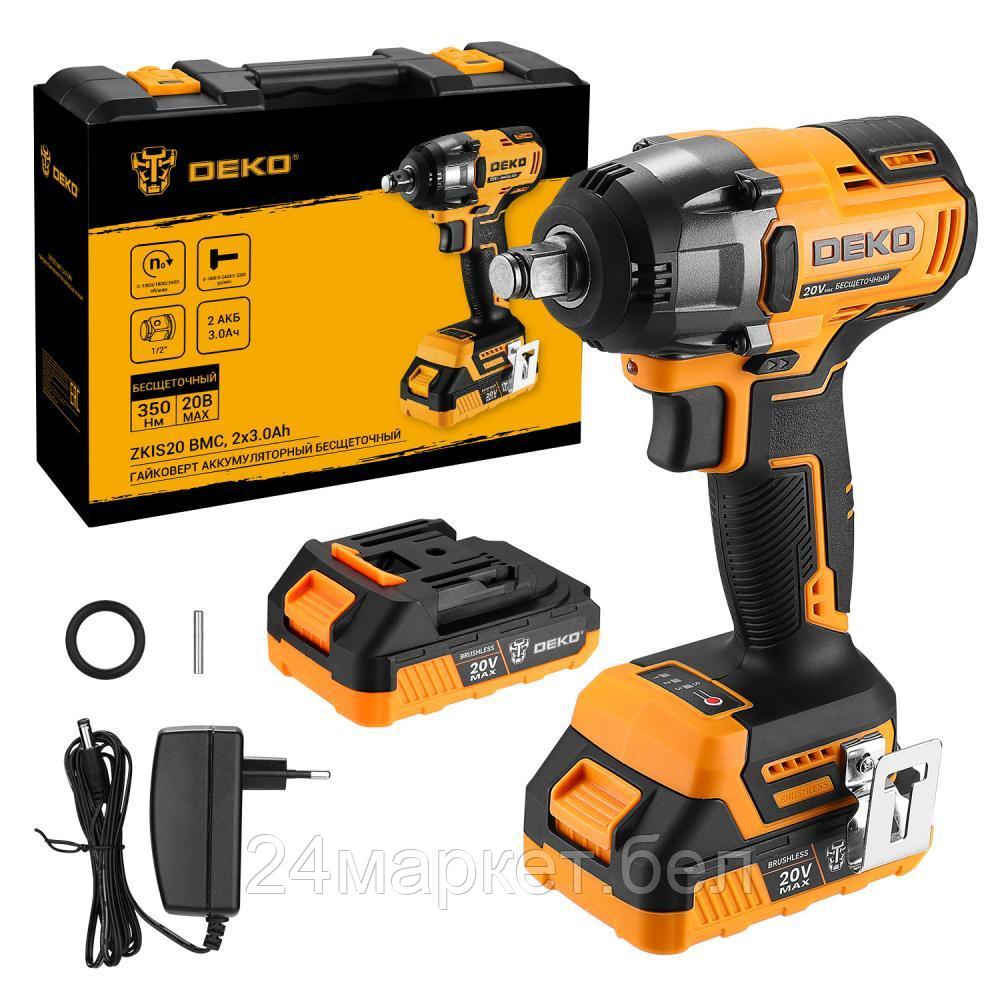 Гайковерт Deko ZKIS20 081-1013 (с 2-мя АКБ, кейс)