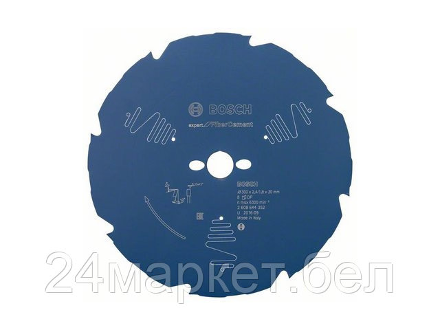 Диск пильный 300х30/25,4 мм 8 зуб. по гипсокартону EXPERT FOR FIBERCEMENT BOSCH