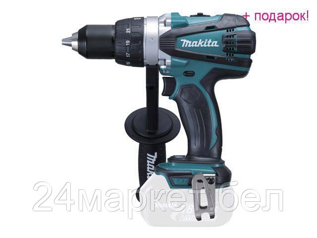 MAKITA Китай Аккум. дрель-шуруповерт MAKITA DDF 458 Z в кор. (18.0 В, БЕЗ АККУМУЛЯТОРА, 2 скор., 91 Нм, шурупы до 10 мм)