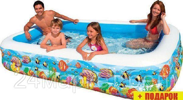 Надувной бассейн Intex Swim Center Tropical Reef 305x183x56 (58485)