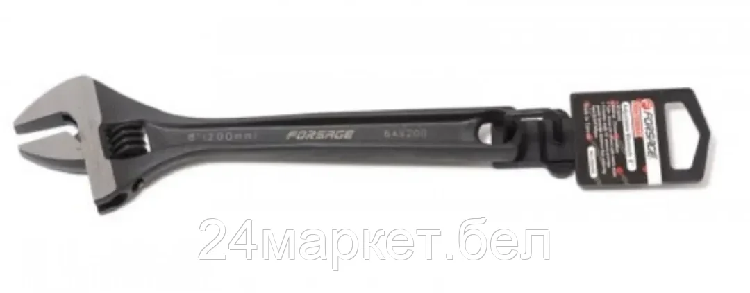 Ключ разводной Profi CRV(захват 33мм, 300ммL, кованная сталь, Taiwan), на пластиковом держателе F-649300(NEW черн.)