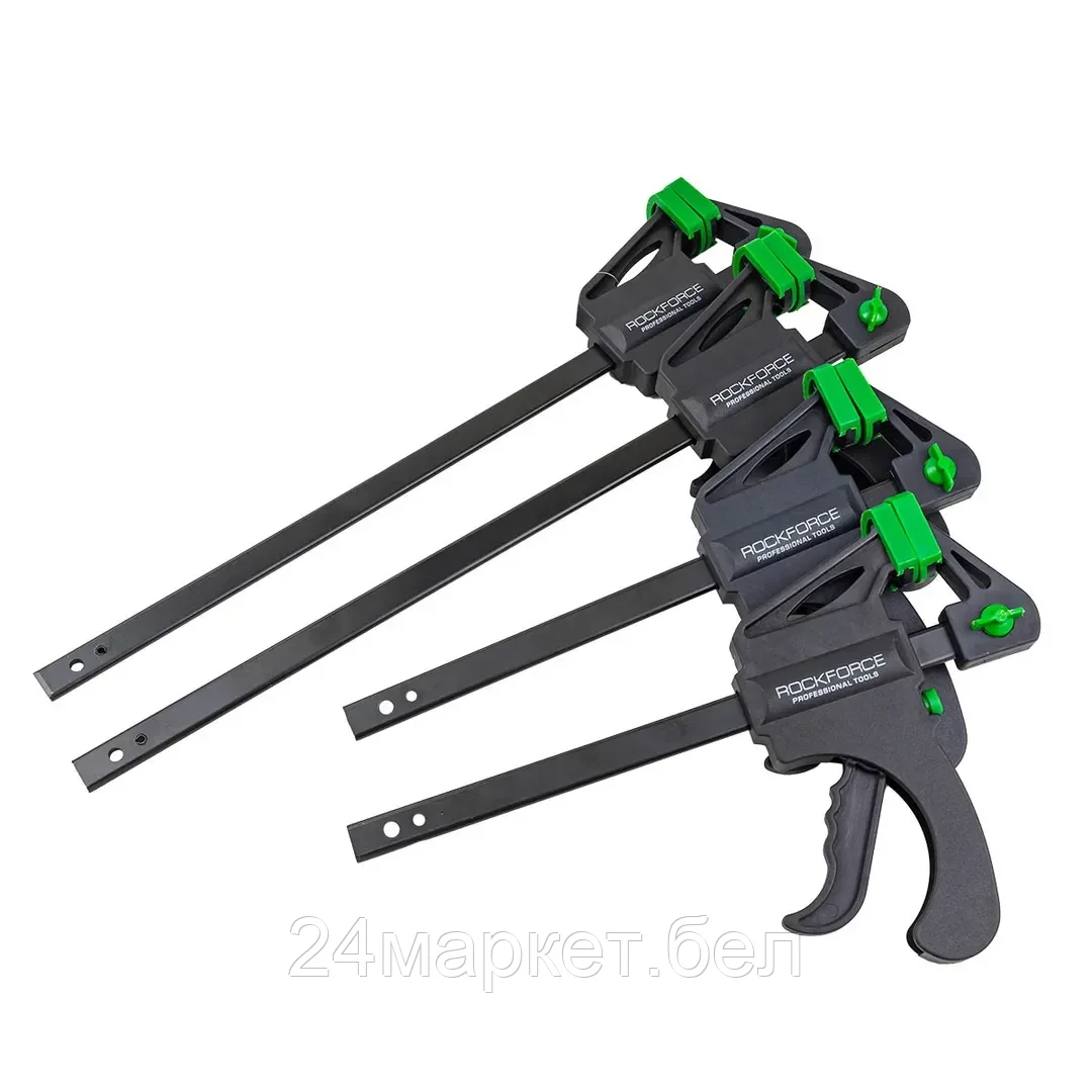 RF-38404 RockFORCE Комплект струбцин быстрозажимных 4 пр.