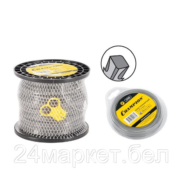 Корд трим. TI-LON 3,0 мм*121 м(зубчатый квадрат)+нож (C7116)