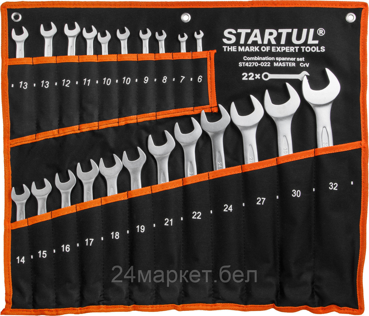 Набор ключей комбинир. 6-32мм 22шт STARTUL MASTER (ST4270-022)