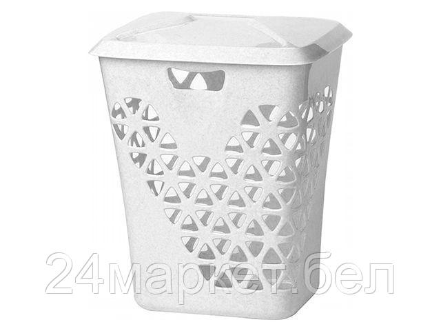 IDEA Россия Корзина для белья ВЕНЕЦИЯ 60л (белый) (IDEA)