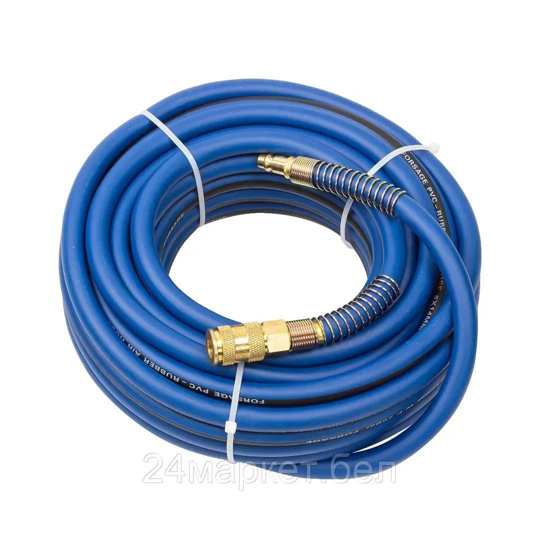 FORSAGE Шланг резиновый армированный с фитингами 8*14мм*15м(для воздуха) Forsage F-AHC-52D