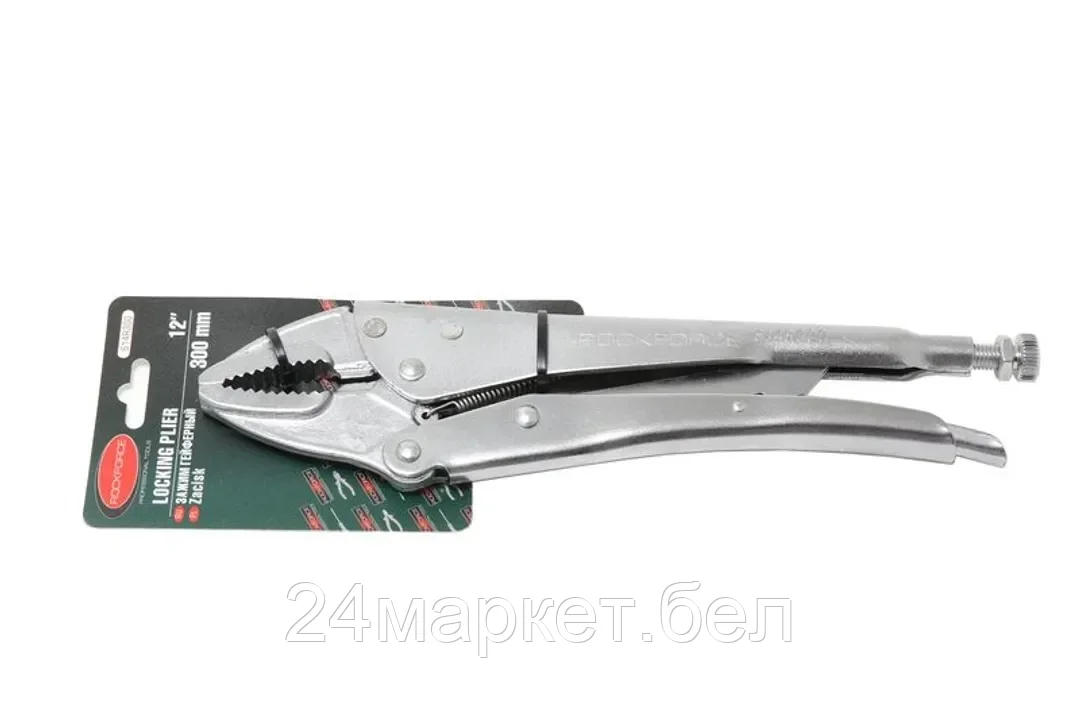 Rock FORCE Зажим гейферный "прямой захват" 10"-250мм, на блистере Rock FORCE RF-614R250