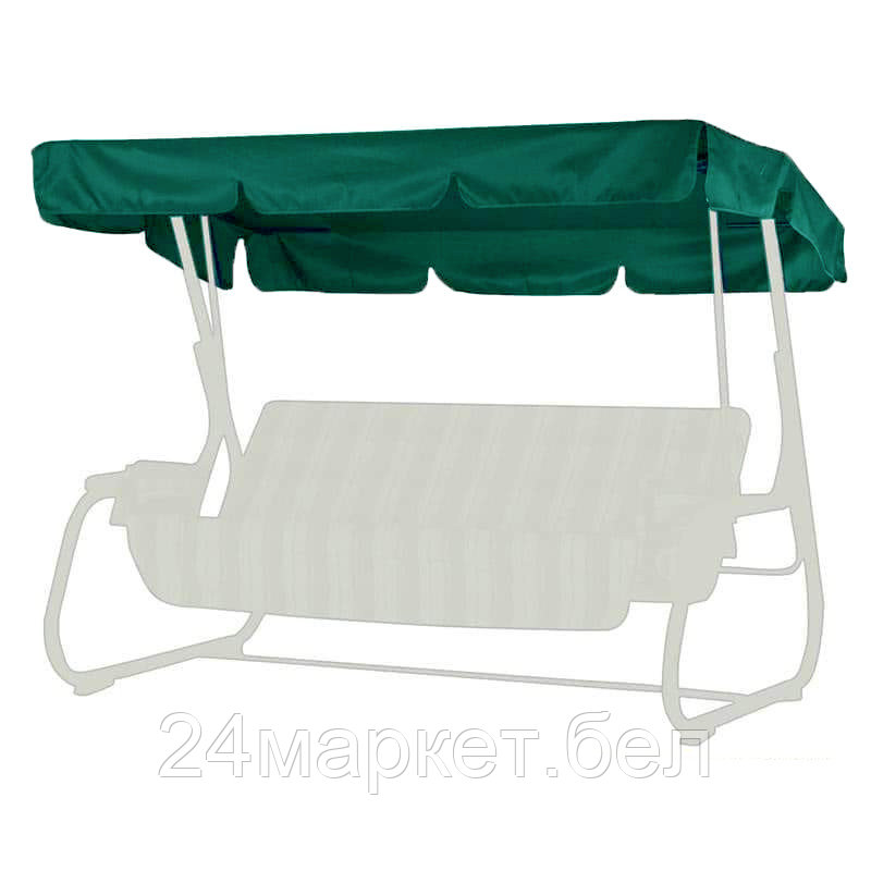 Тент (крыша) для садовых качелей Стандарт-2 зеленый (Оксфорд) МебельСад 003.165