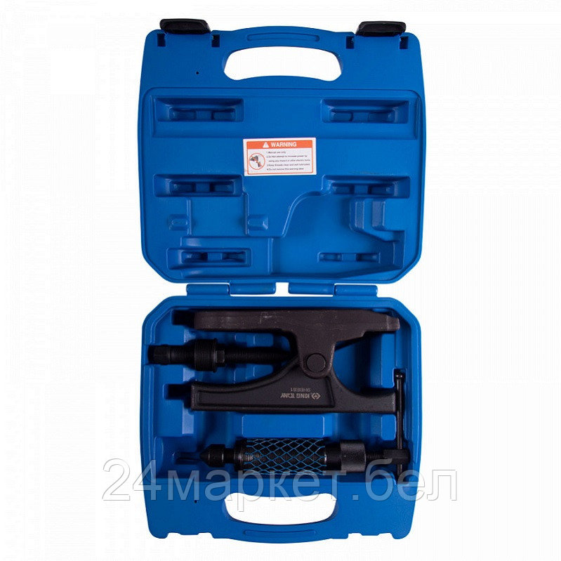 KING TONY 9HBE81 KING TONY Съемник шаровых опор грузовиков гидравлический, 12 т, зев 36 мм, 3 предмета