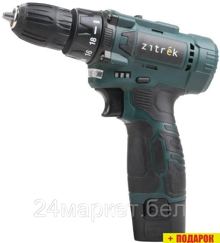 Дрель-шуруповерт Zitrek Green 12V Plus 085-1013 (с 1-им АКБ)