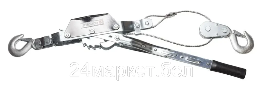 FORSAGE Лебедка рычажная тяговая, 2т (двойное зубч. колесо, диаметр троса-5мм, длина троса- 1.5/3м) Forsage F-TRK8021