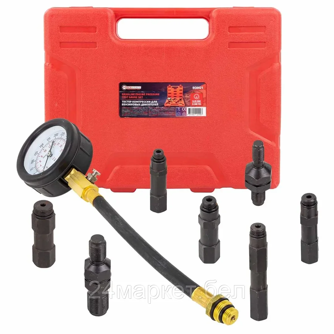 FK-909G1 FORCEKRAFT Тестер компрессии для бензиновых двигателей