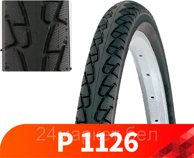 Покрышка велосипедная 24X1 3/8 дюймов, 24-P1126 Wanda CrownKing
