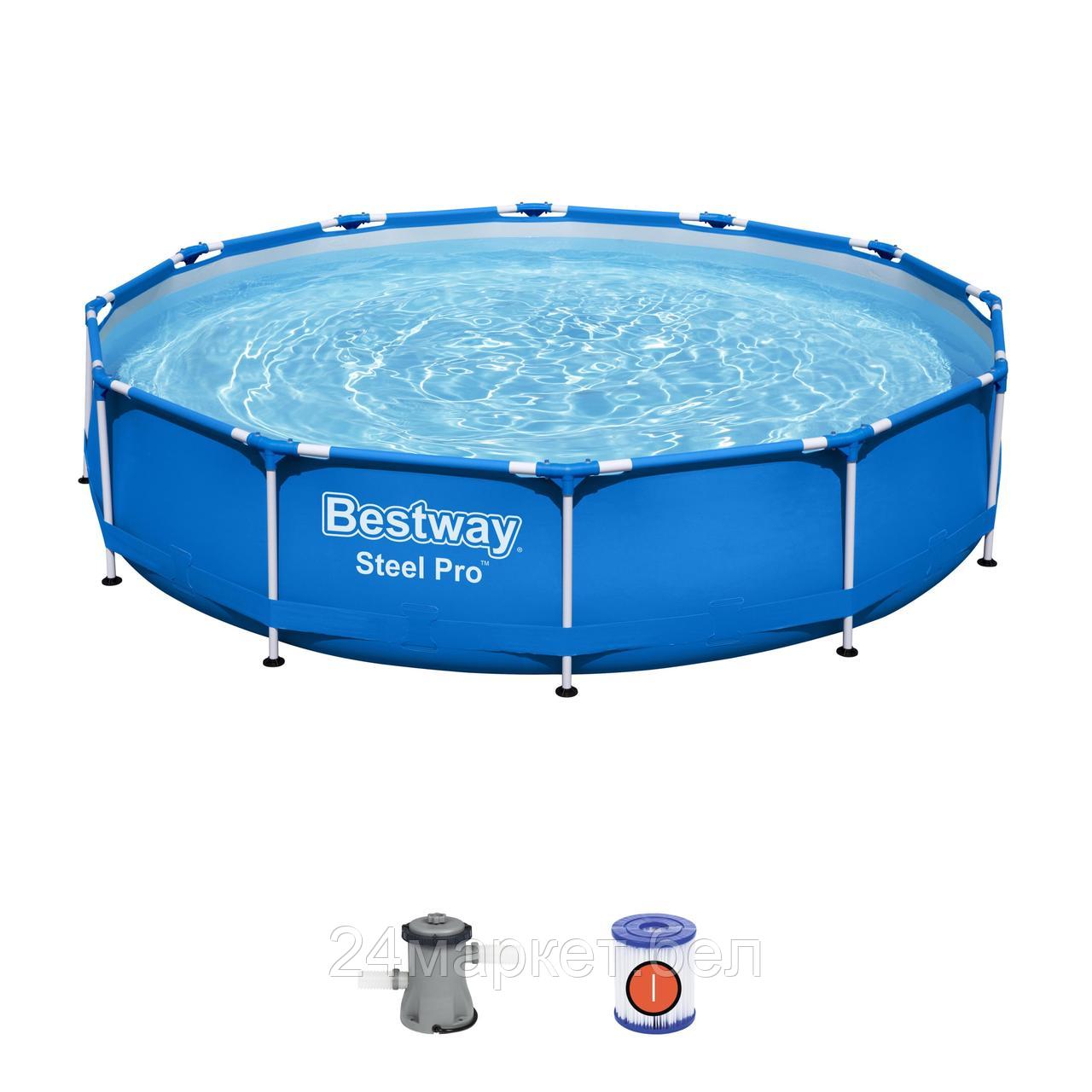 Каркасный бассейн Bestway Steel Pro 56706 (366х76)