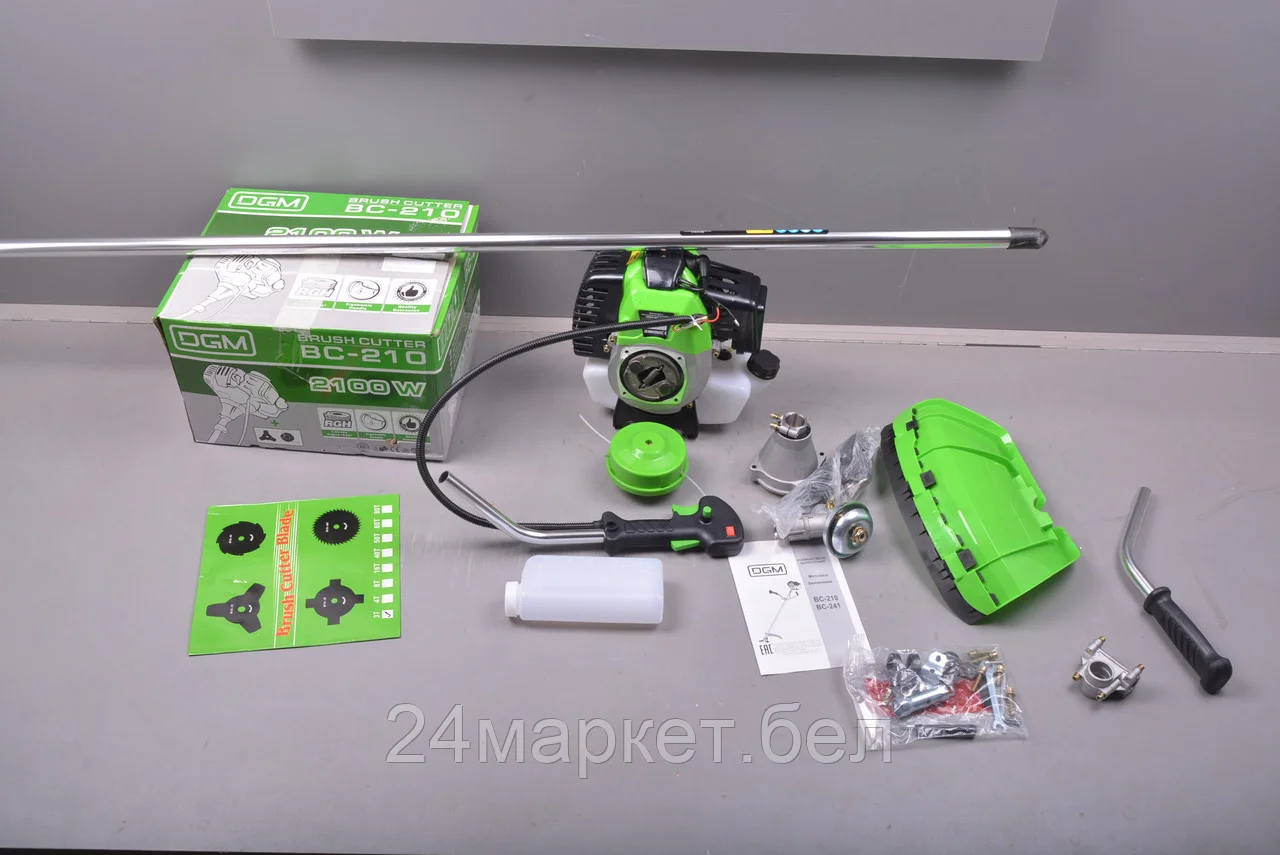 Мотокоса DGM BC-210 с ножом и головкой уцененный (0524498688)