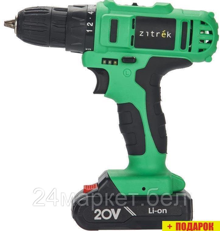 Дрель-шуруповерт Zitrek Green 20-Li Plus 083-1115 (с 2-мя АКБ)