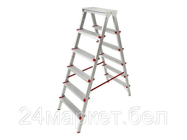 PRO STARTUL Россия Лестница-стремянка алюм. двухсторонняя 132 см 6 ступ. 5,0кг PRO STARTUL (ST9941-06)
