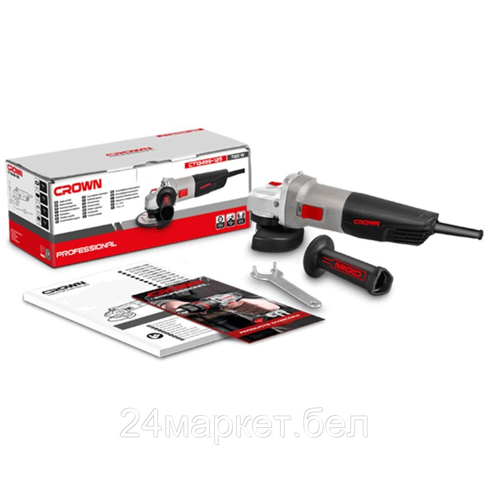 Угловая шлифмашина Crown CT13499-125 420374
