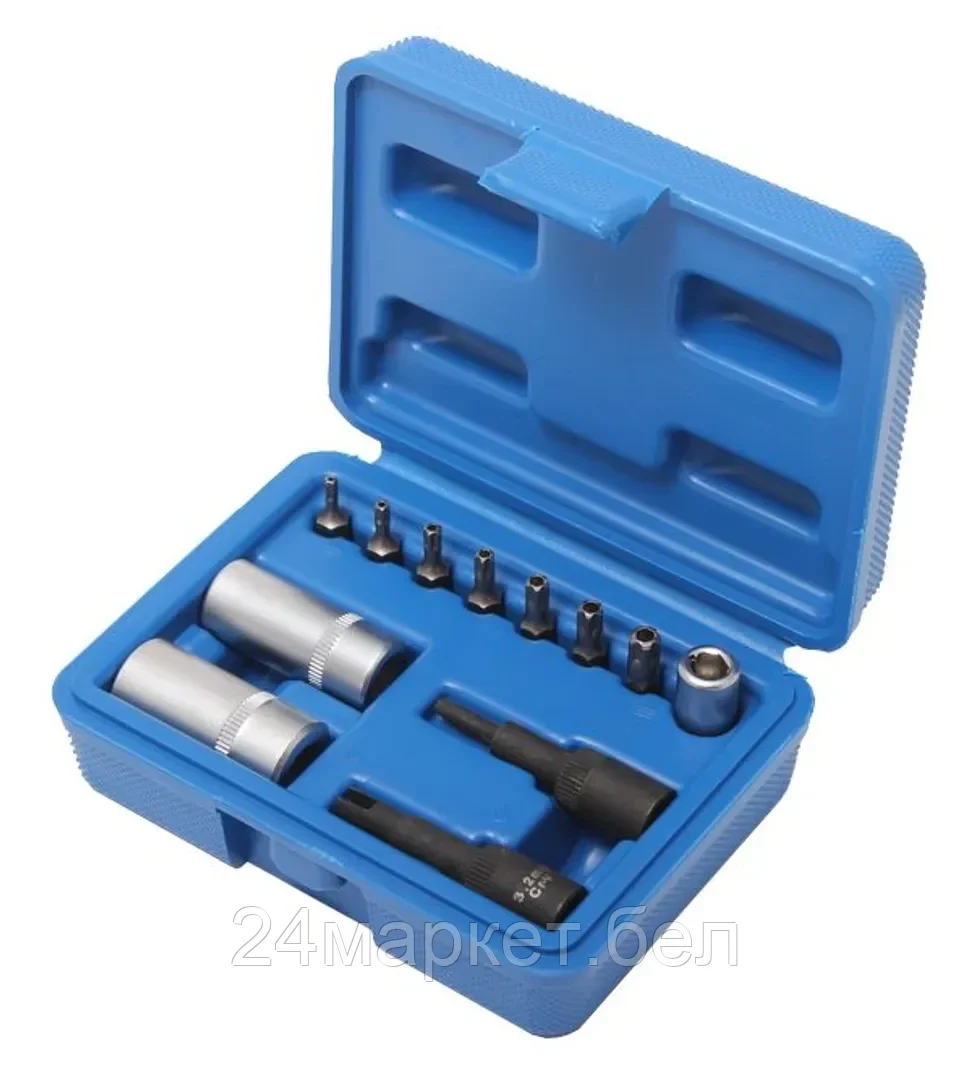 Rock FORCE Набор для обслуживания кондиционеров а/м  1/4" 12пр., в кейсе Rock FORCE RF-4061112